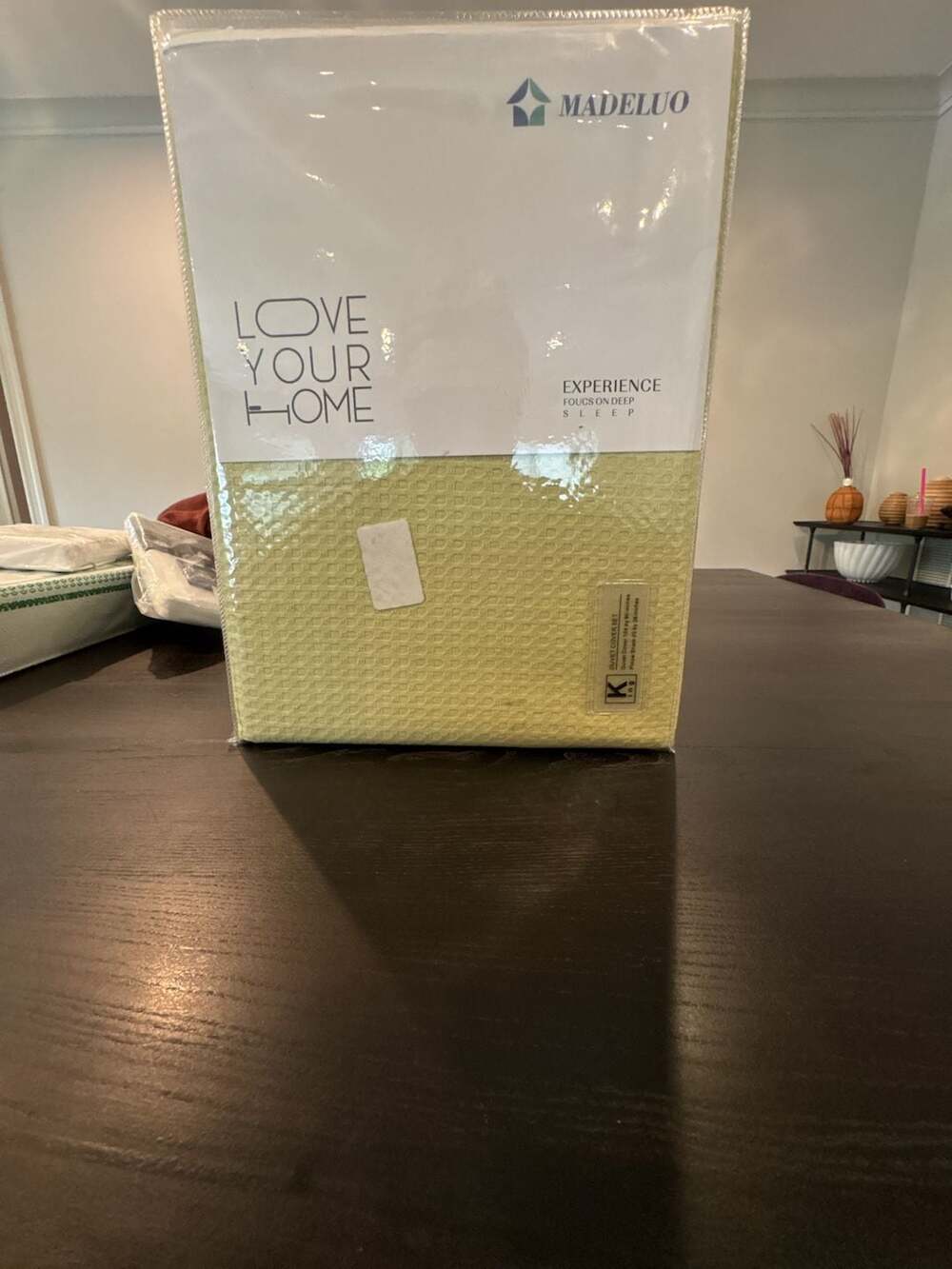 Madeluo King Waffle Duvet Cover Set Lime green. New textured 3 pc set